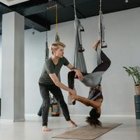 Professional yoga instructor Sofia Kravchuk smiling